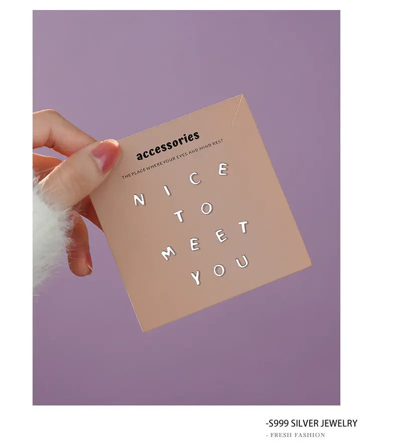 S999 Silver Plain 26 Letter Earrings ins Simple Personality All-Match Fashion Elegant DIY Sterling Silver Ear Bone Earrings TWINKLE QUEEN