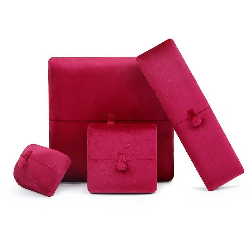 Korea velvet double-opening jewelry box, packaging for jewelry, rings, pendants, necklaces, bracelets, pearl boxes. TWINKLE QUEEN