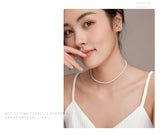Natural Freshwater Pearl Necklace Strong Light Women's Summer Clavicle Chain High-grade All-match Beaded Jewelry Neck Chain TWINKLE QUEEN