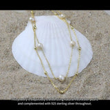 Freshwater pearl necklace 14K gold S925 silver light luxury temperament necklace clavicle chain women TWINKLE QUEEN