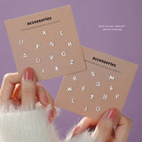 S999 Silver Plain 26 Letter Earrings ins Simple Personality All-Match Fashion Elegant DIY Sterling Silver Ear Bone Earrings TWINKLE QUEEN