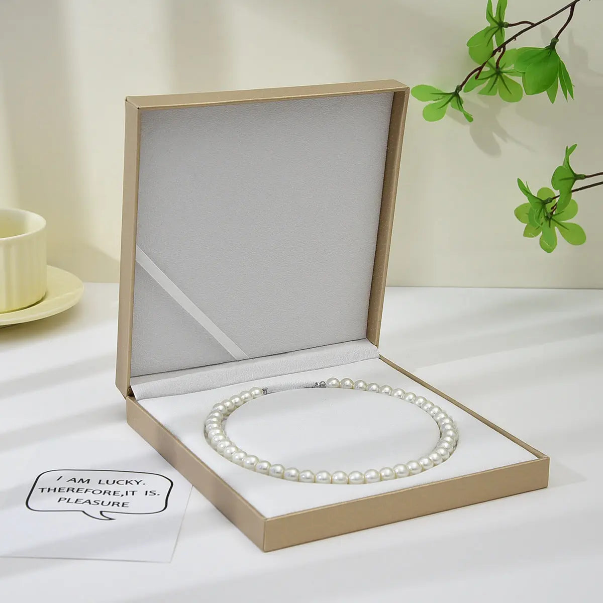 Golden PU textured leather jewelry box, fashionable accessory packaging box, ring box, pearl stud earrings box. TWINKLE QUEEN