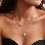 Distinctive Pearl Necklace Stacked with 925 Silver  Cross-border ins Style Irregular Baroque Pearl Ornaments TWINKLE QUEEN