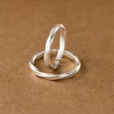 Foot Silver 999 Ring New Simple Niche Fashion Commuter Frosted Twist Pattern Couple Ring TWINKLE QUEEN