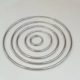 S925 Sterling Silver Plain Ring Earrings Women's Large Ring Ear Buckle Distinctive Fashion All-match South Korea Internet Celebrant Popular Earrings TWINKLE QUEEN