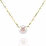 White Freshwater Pearl Pendant Necklace for Women - AAA+ Quality Pearl Necklace for Women With 925 Sterling Silver Chain TWINKLE QUEEN