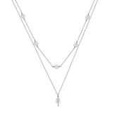 Distinctive Pearl Necklace Stacked with 925 Silver  Cross-border ins Style Irregular Baroque Pearl Ornaments TWINKLE QUEEN