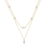 Distinctive Pearl Necklace Stacked with 925 Silver  Cross-border ins Style Irregular Baroque Pearl Ornaments TWINKLE QUEEN