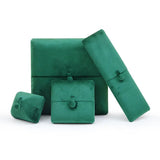 Korea velvet double-opening jewelry box, packaging for jewelry, rings, pendants, necklaces, bracelets, pearl boxes. TWINKLE QUEEN