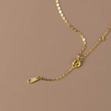 S925 silver fresh and sweet ins style niche design personality bow bead necklace TWINKLE QUEEN