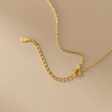 925 silver light luxury high-end new ins ladies clavicle chain diamond ring interlocking necklace TWINKLE QUEEN