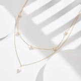 Distinctive Pearl Necklace Stacked with 925 Silver  Cross-border ins Style Irregular Baroque Pearl Ornaments TWINKLE QUEEN