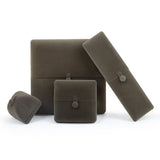 Korea velvet double-opening jewelry box, packaging for jewelry, rings, pendants, necklaces, bracelets, pearl boxes. TWINKLE QUEEN