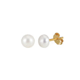 Freashwater Pearl 14K Gold Plated 925 Sterling Silver Loaf Shaped Pearls Earrings TQ