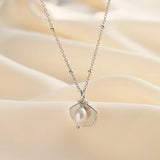 Cultured Freashwater Pearl 925 Sterling Silver 14K Gold Plated Ocean Summer Necklace TQ