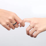 TWINKLE QUEEN Gold Plated S925 Silver Promise Ring Couple Wedding Engagement  Band for Women Men Lovers  Bridal Jewelry Gifts TQ