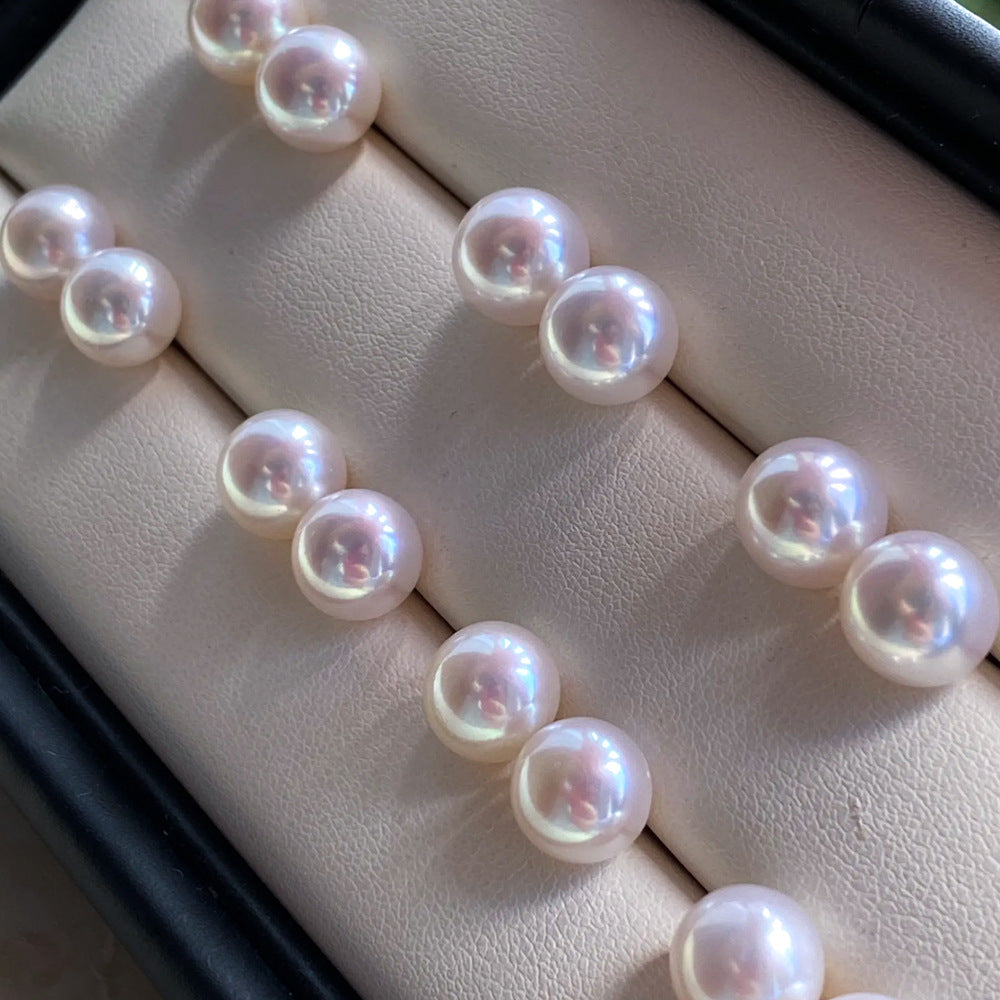 Aurora Natural Freshwater Pearl Earrings S925 Silver Accessories Earrings Mori Style Steamed Bread Beads Elegant Simple Earrings TWINKLE QUEEN