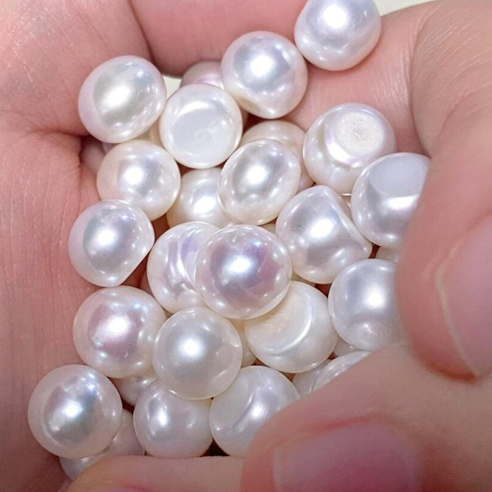 Aurora Natural Freshwater Pearl Earrings S925 Silver Accessories Earrings Mori Style Steamed Bread Beads Elegant Simple Earrings TWINKLE QUEEN