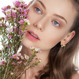 925 Sterling Silver French Style Natural Pearl Geometric Earrings for Women, Unique and Chic Fashion Jewelry TWINKLE QUEEN