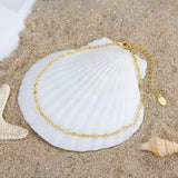 14K Gold Plated 925 Sterling Silver Anklet TQ