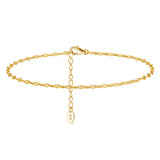 14K Gold Plated 925 Sterling Silver Anklet TQ