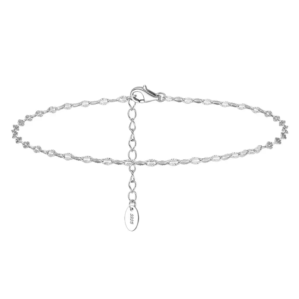 14K Gold Plated 925 Sterling Silver Anklet TQ