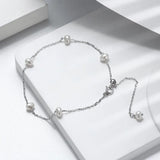 Cultured Freashwater Pearl 14K Gold Plated Irregular 925 Sterling Silver 4MM Baroque Bracelet TQ