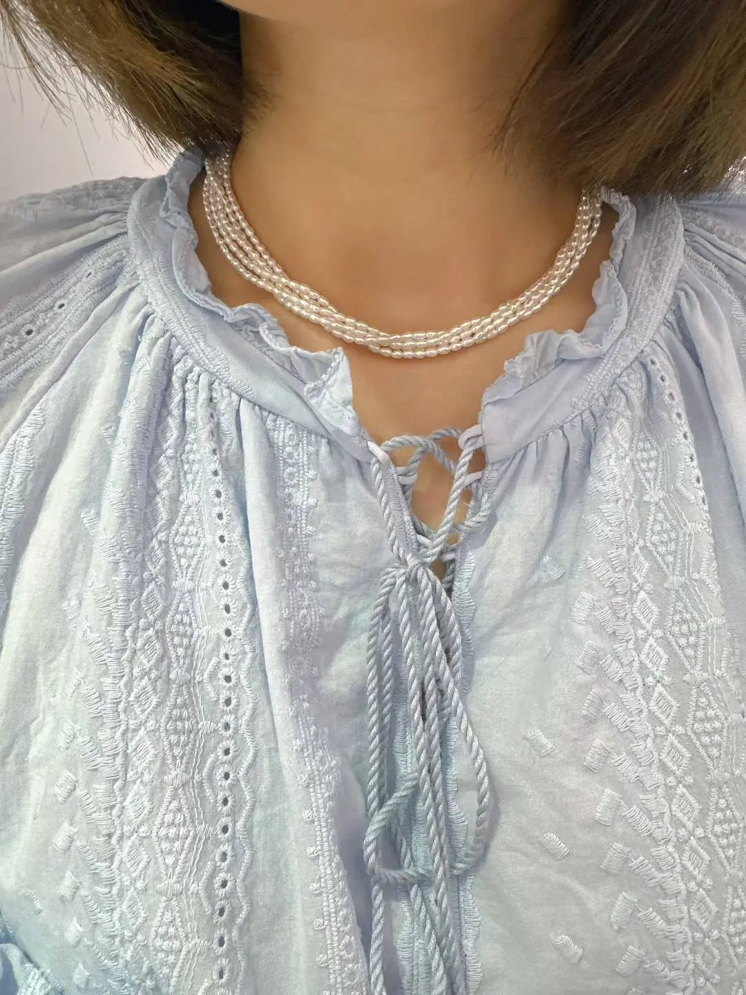 Natural Freshwater Baby Pearl Necklace 我的商店