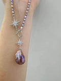 Netural Pearl with 925 Silver Necklass TWINKLE QUEEN