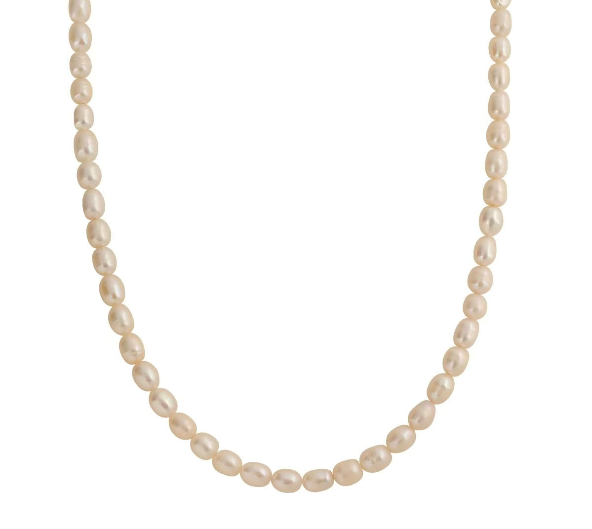 S925 sterling silver natural freshwater pearl high color value simple soft temperament necklace bracelet suit wholesale TWINKLE QUEEN