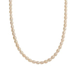 S925 sterling silver natural freshwater pearl high color value simple soft temperament necklace bracelet suit wholesale TWINKLE QUEEN