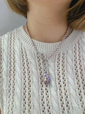 Netural Pearl with 925 Silver Necklass TWINKLE QUEEN