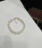 The most cost-effective set of freshwater pearl 8.5mm necklaces and bracelet with s925 silver TWINKLE QUEEN