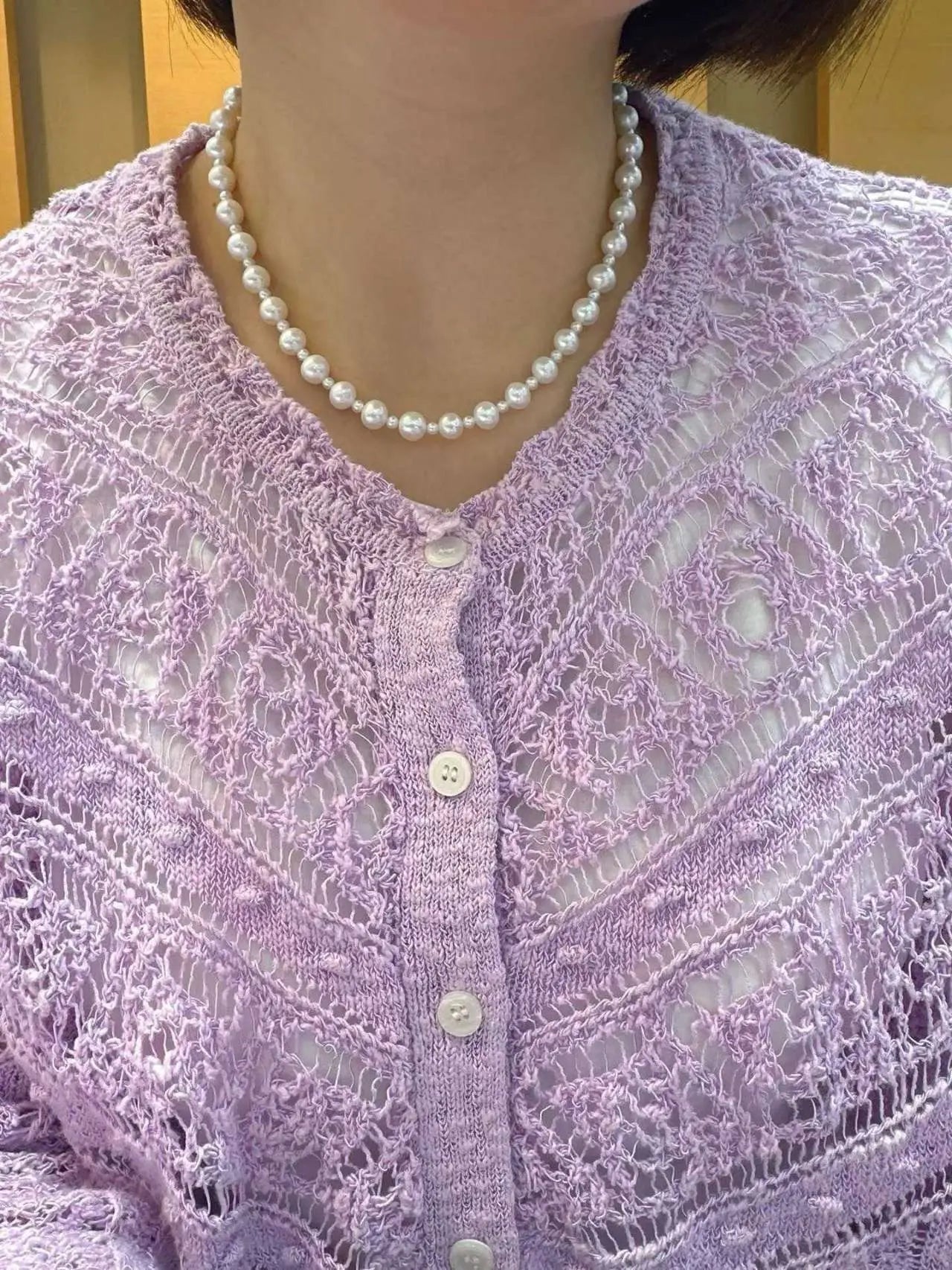 The most cost-effective set of freshwater pearl 8.5mm necklaces and bracelet with s925 silver TWINKLE QUEEN