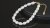 Cultured Freshwater Pearl 14K Gold Plated 925 Sterling Silver Fully Beaded Bracelet