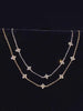 S925 Sterling Silver Necklace Four-leaf Clover Plated 18K Gold Light Luxury Star Elegant High-grade Glep New Arch Chain