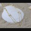 Freshwater pearl necklace 14K gold S925 silver light luxury temperament necklace clavicle chain women