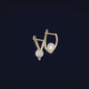 Cultured Freshwater Pear 14K Gold Plated 925 Sterling Silver Light Luxury Earrings