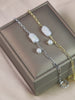 Cultured Freshwater Pearl 14K Gold Plated 925 Sterling Silver Baroque Bracelet