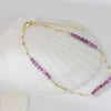 Turquoise 14K Gold Plated 925 Sterling Silver Anklet